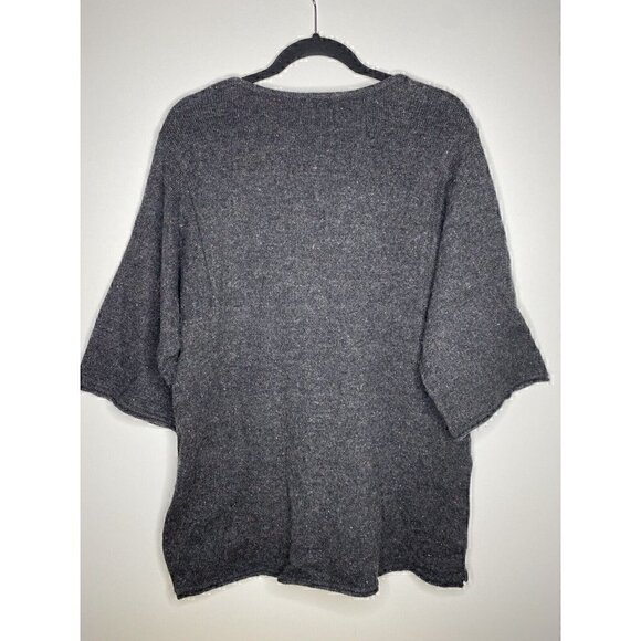 J. Jill Pure Jill Sweater Size L Women's Wool Blend V-Neck Pullover 3/4 Sleeves - Picture 7 of 7